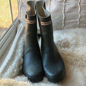 Navy Hunter Boots